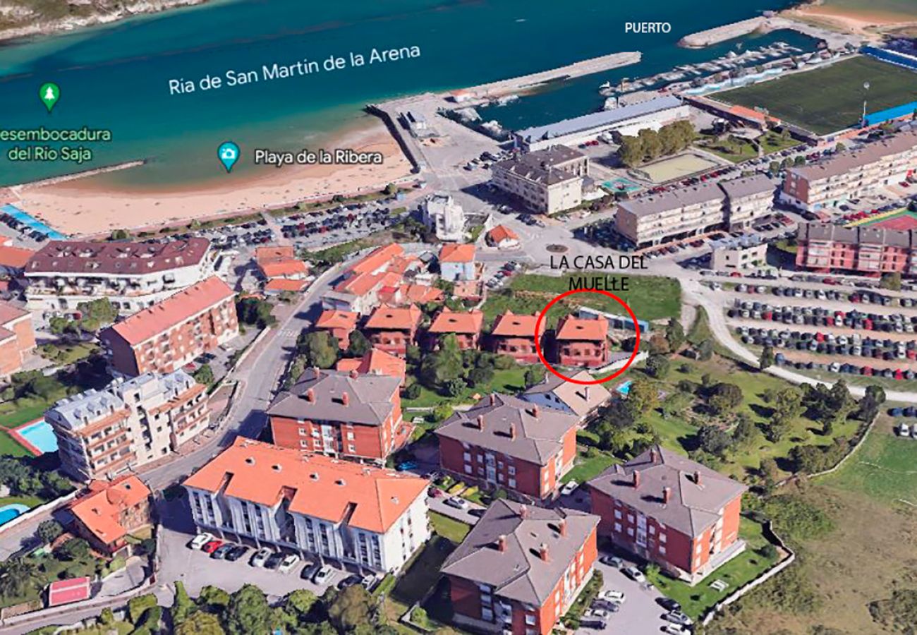 Casa en Suances - La Casa del Muelle con Jardín